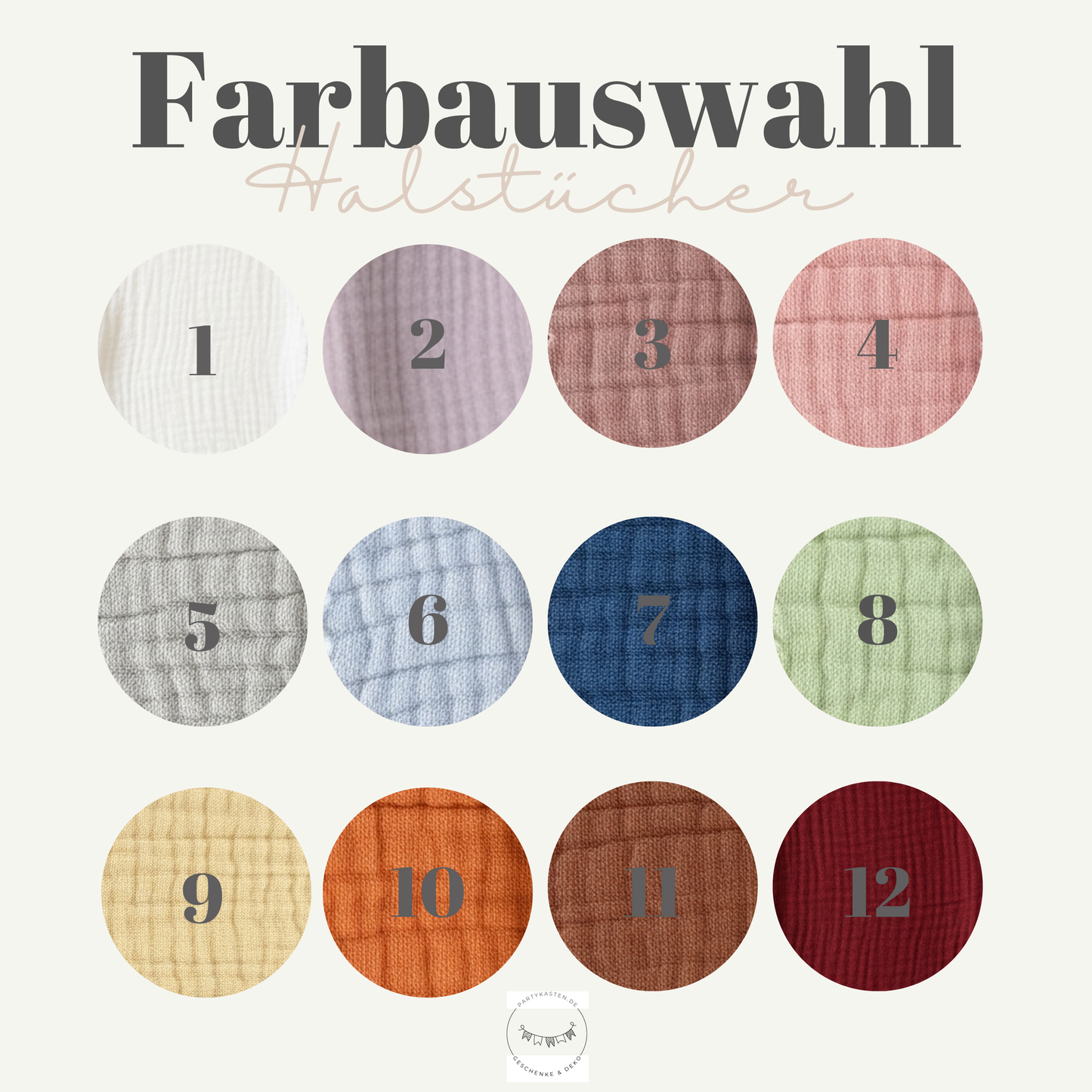 Personalisiertes Musselin-Halstuch für Babys