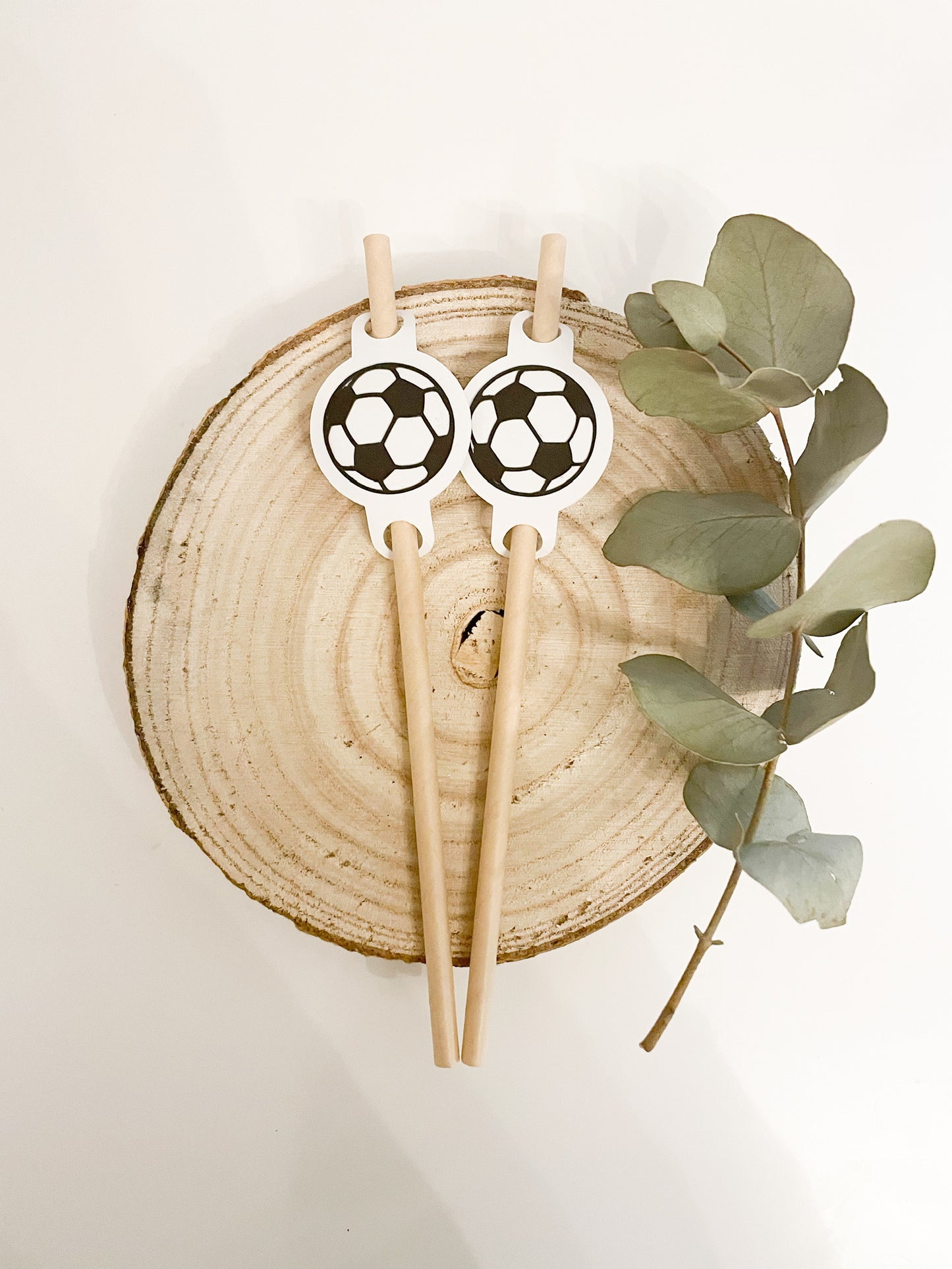 Strohhalm Fußball Mottoparty Trinkhalme für Fussballpartys