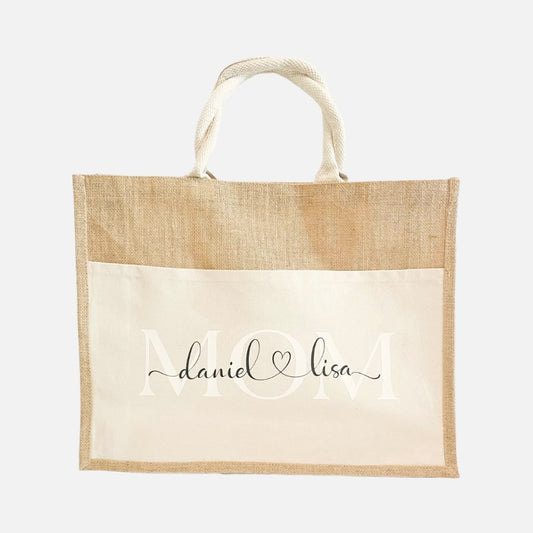 Personalisierter Jute Shopper MOM MAMA