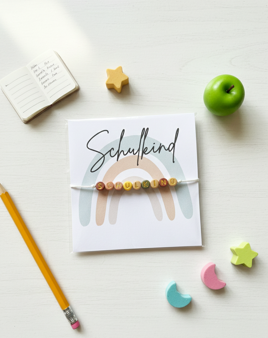 Schulkind-Armband aus bunten Perlen verschiedene Farben verfügbar