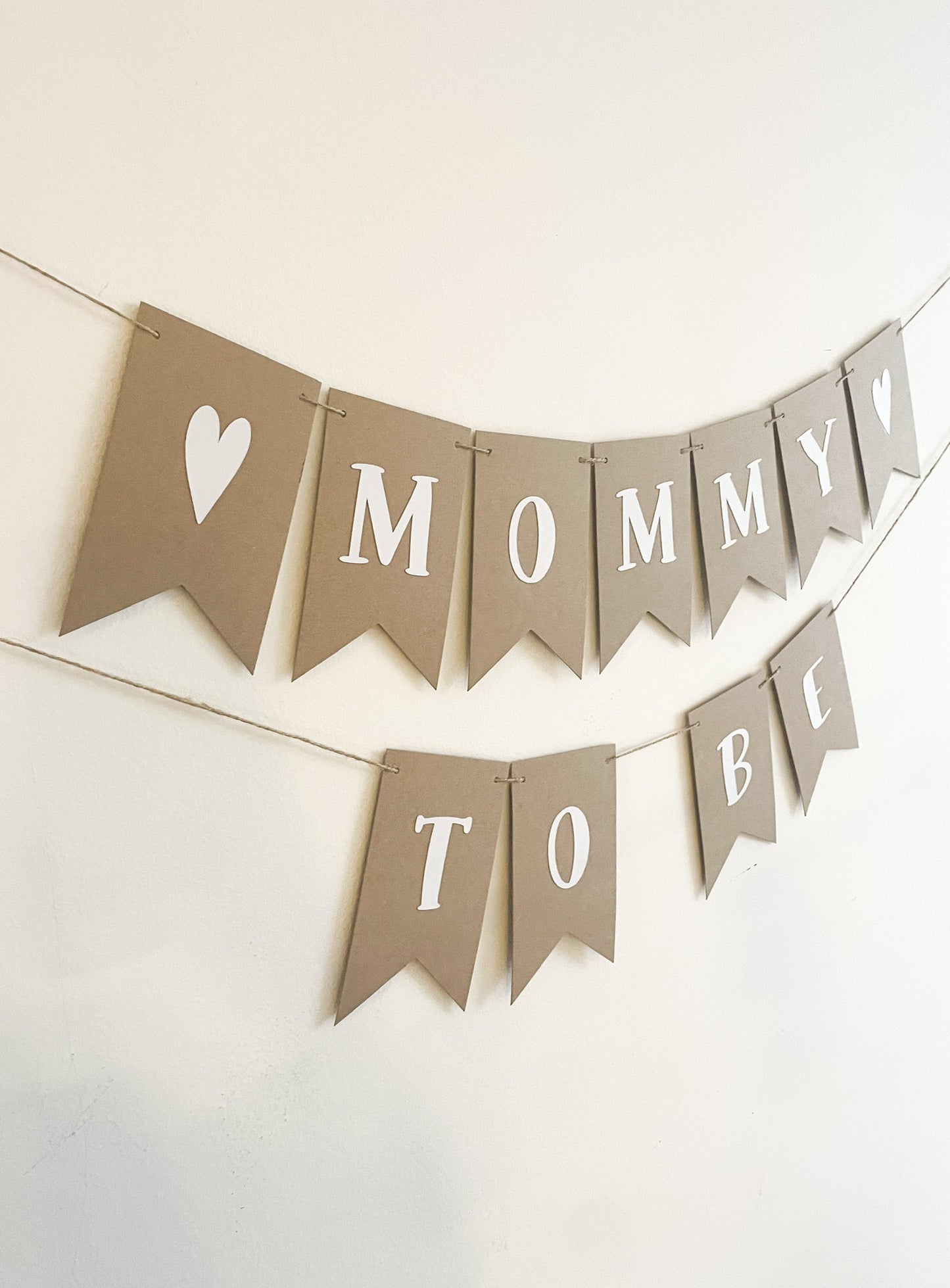 Wimpelkette Babyparty "Mommy To Be" Girlande Babyparty