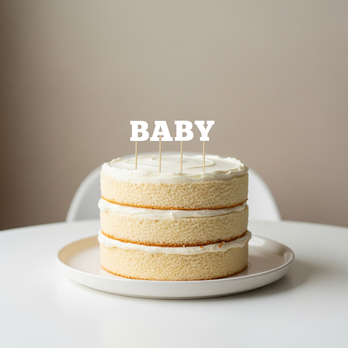 Baby Cake Topper Buchstaben verschiedene Farben wählbar | Babyparty Gender Reveal Dekoration