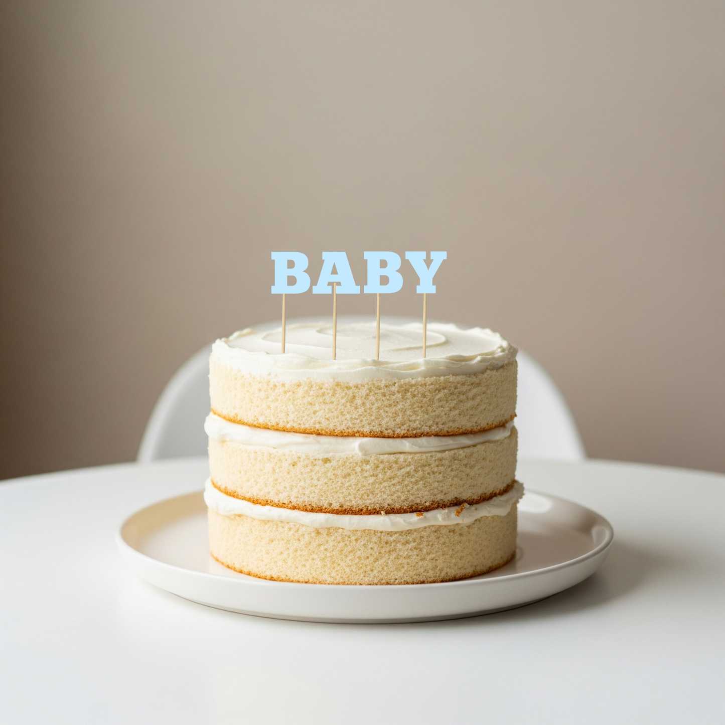 Baby Cake Topper Buchstaben verschiedene Farben wählbar | Babyparty Gender Reveal Dekoration