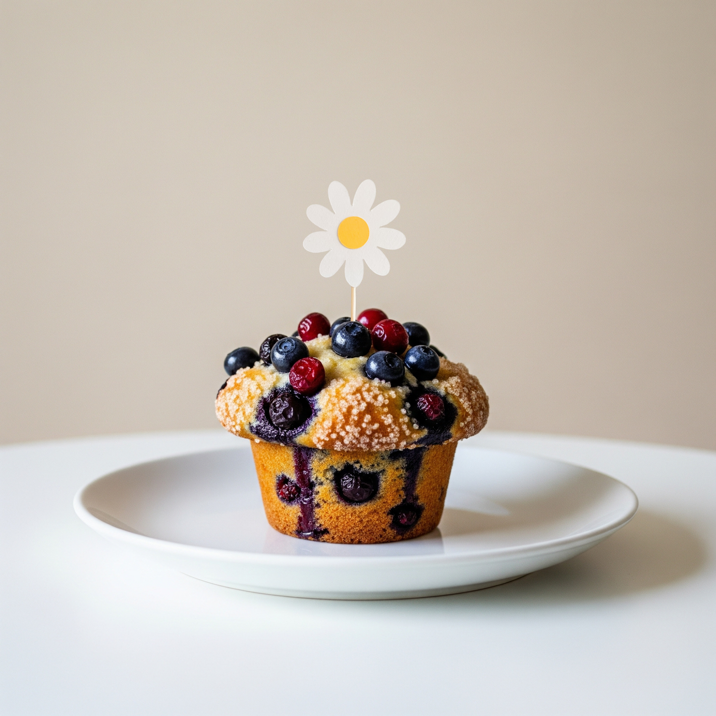 Mini Caketopper Gänseblümchen Kuchendekoration Muffin Partydekoration