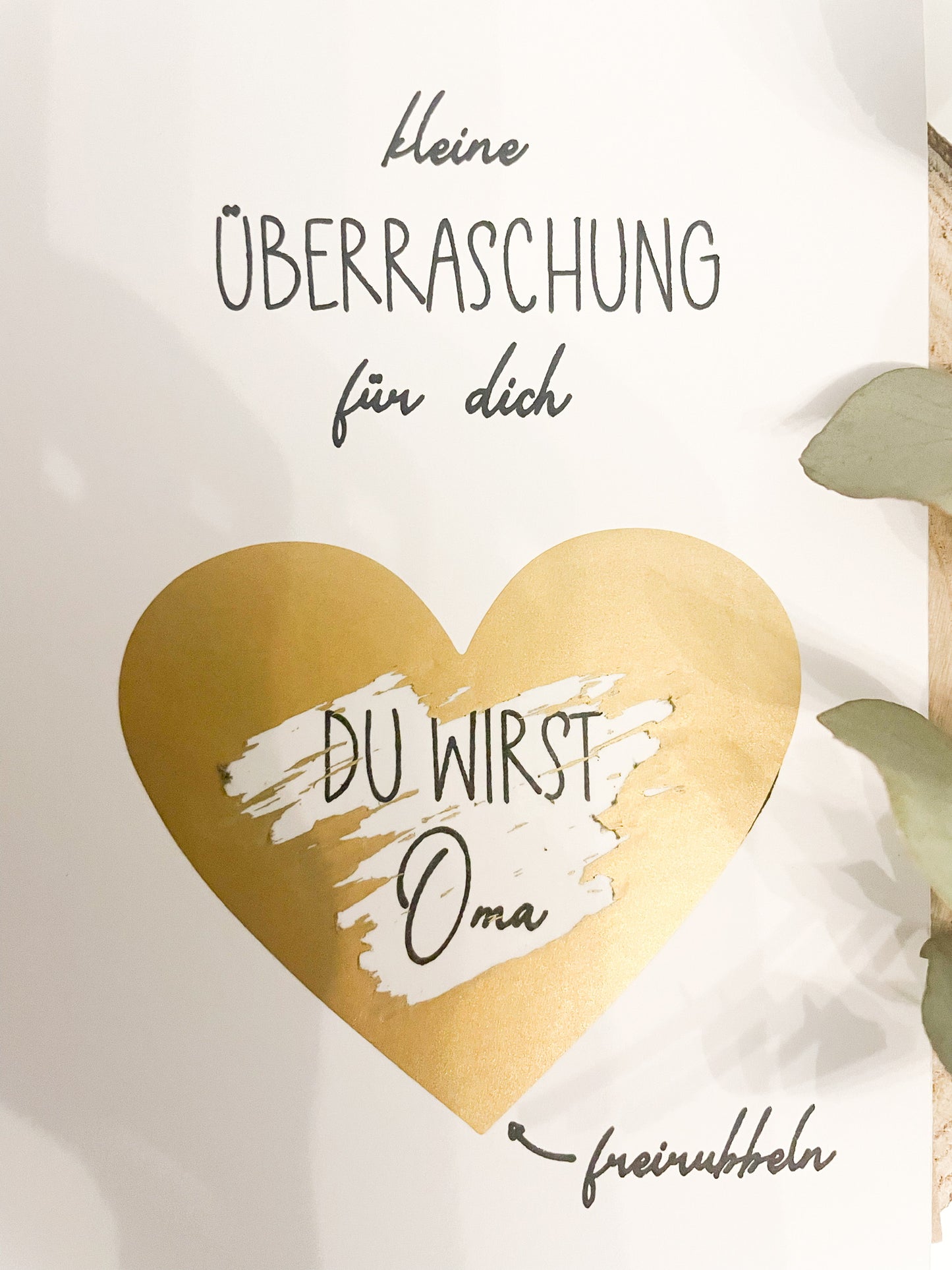 Rubbellos mit Umschlag zum selbst beschriften | gold, rosé oder grau