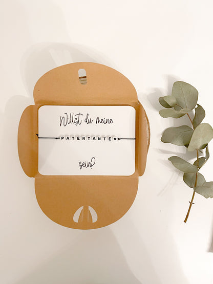 Patentante Armband | Geschenk: Willst du meine Patentante sein?