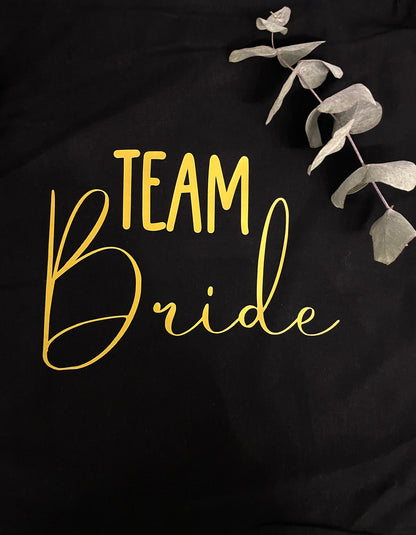 JGA Turnbeutel Jutebeutel Team Braut/Team Bride Junggesellinnenabschied