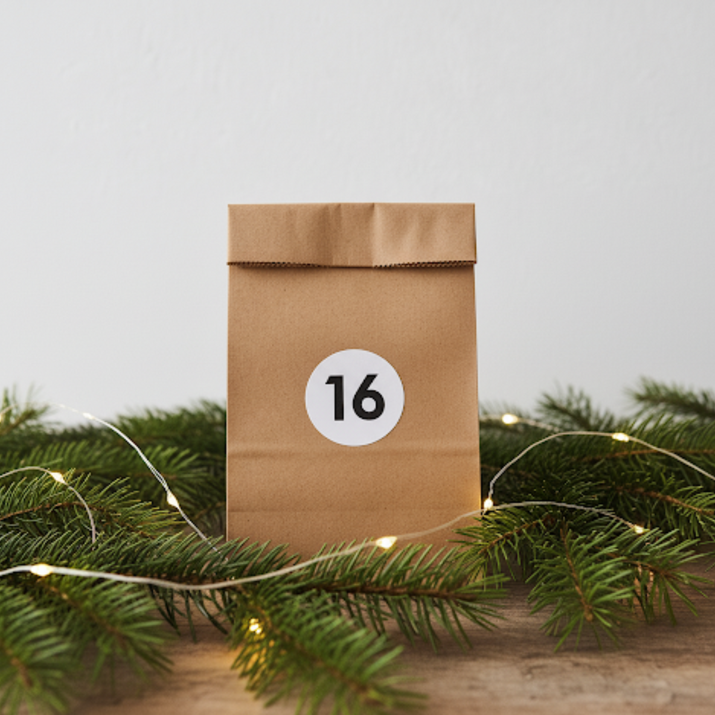 Adventskalender zum Selbstbefüllen mit Zahlenaufklebern