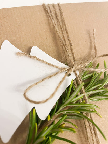 Geschenk Anhänger Set für Weihnachtsgeschenke, Tannenbaum & Stern | Geschenkverpackung Weihnachten