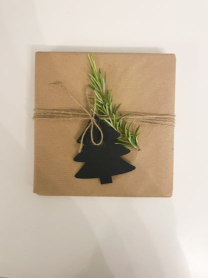 Geschenk Anhänger Set für Weihnachtsgeschenke, Tannenbaum & Stern | Geschenkverpackung Weihnachten