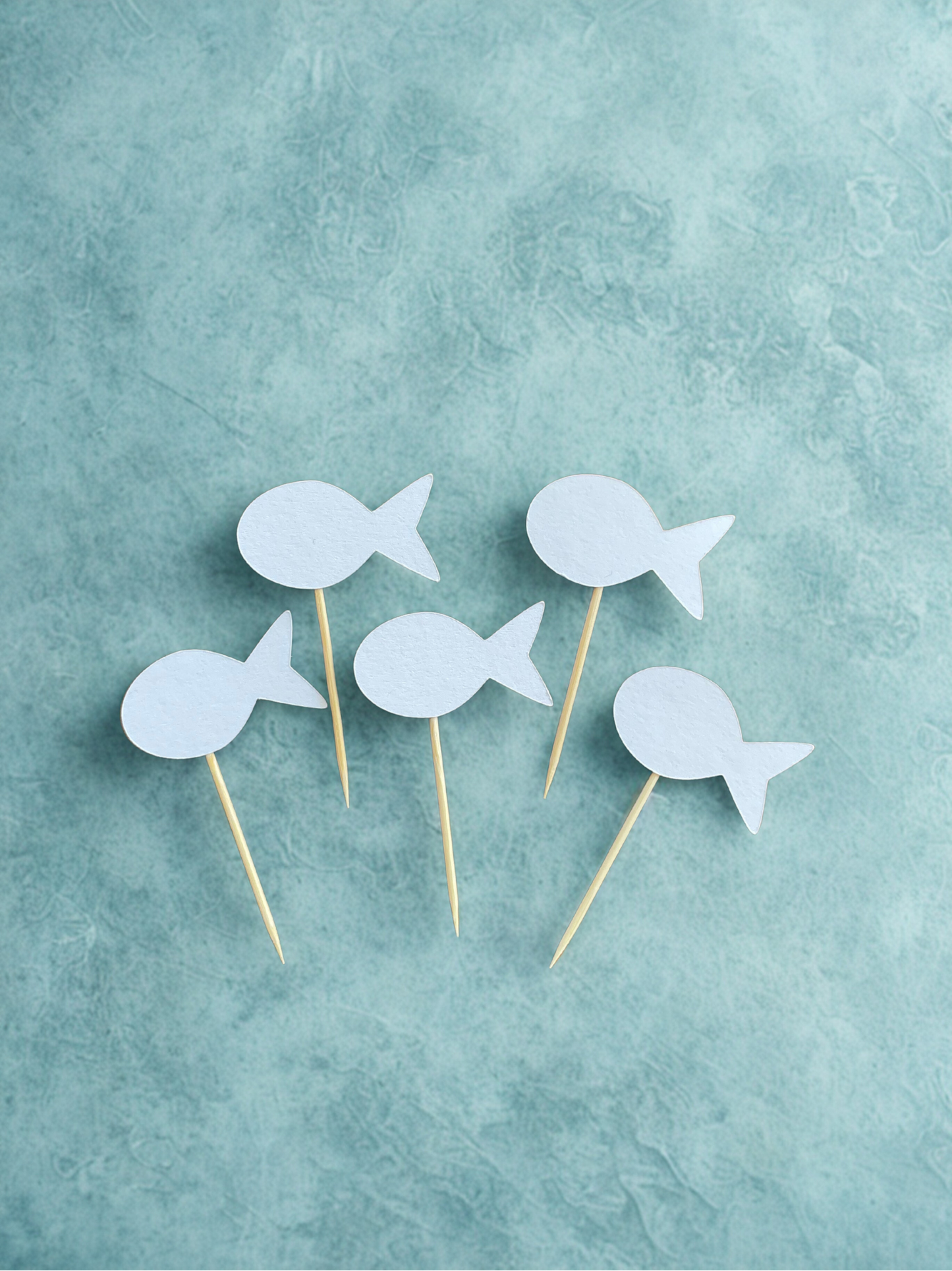 Mini Caketopper Fisch Taufe Kuchendekoration Taufdekoration