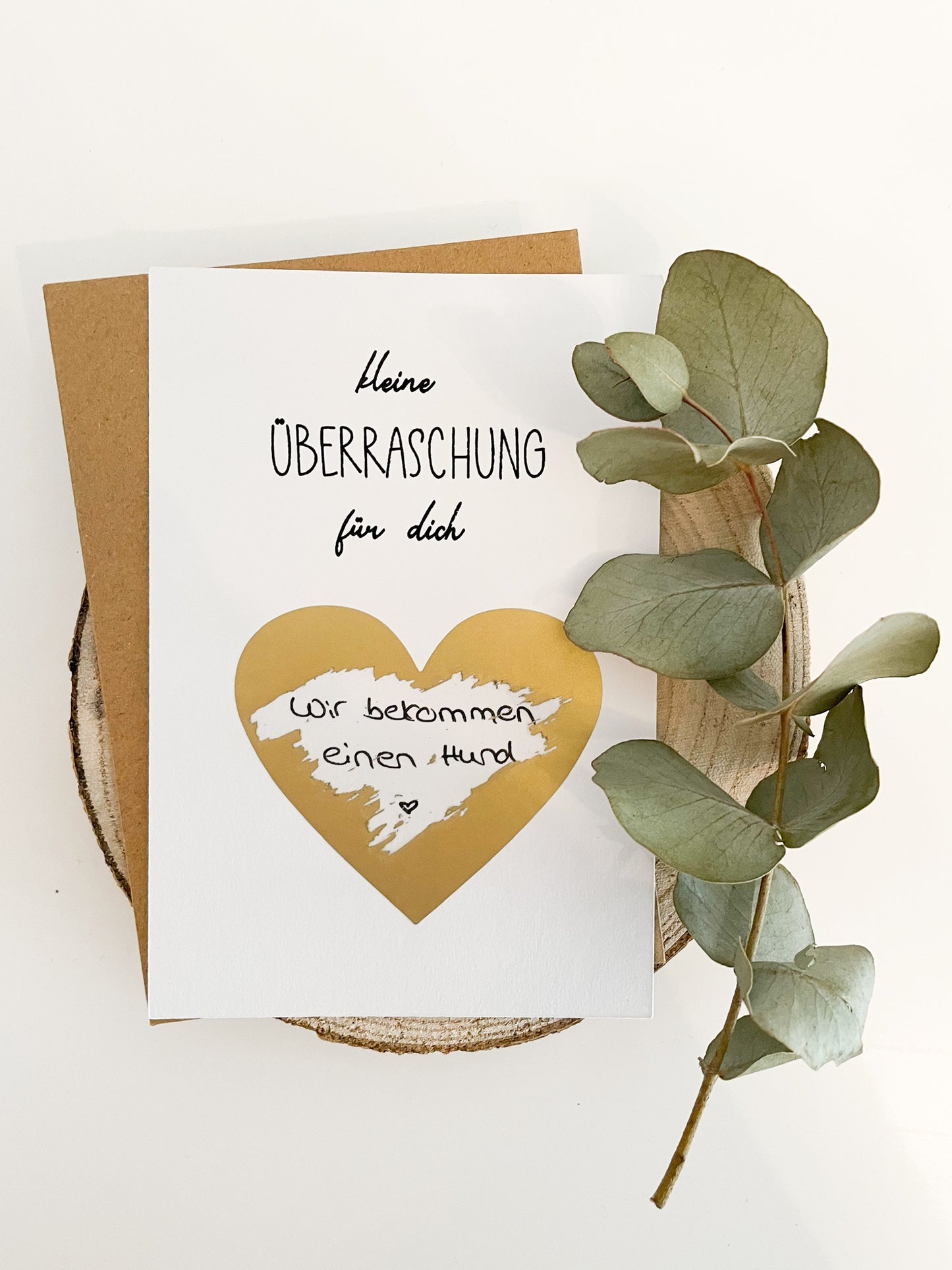 Rubbellos mit Umschlag zum selbst beschriften | gold, rosé oder grau