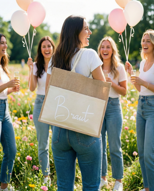Braut Tasche JGA Shopper Bride