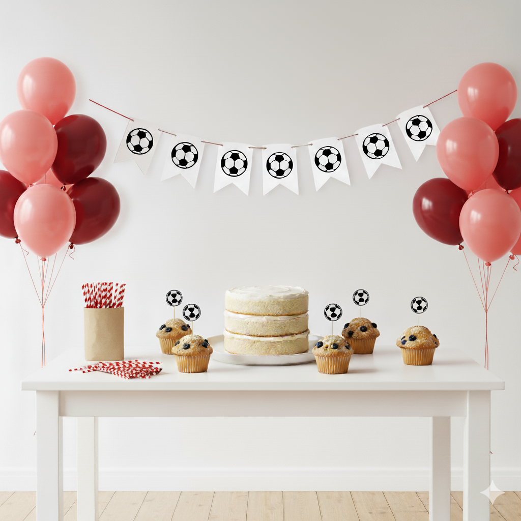 Fußball-Party-Set: Dein komplettes Deko-Paket