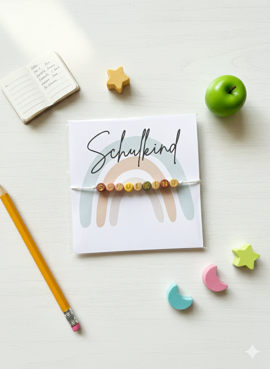 Schulkind-Armband aus bunten Perlen verschiedene Farben verfügbar