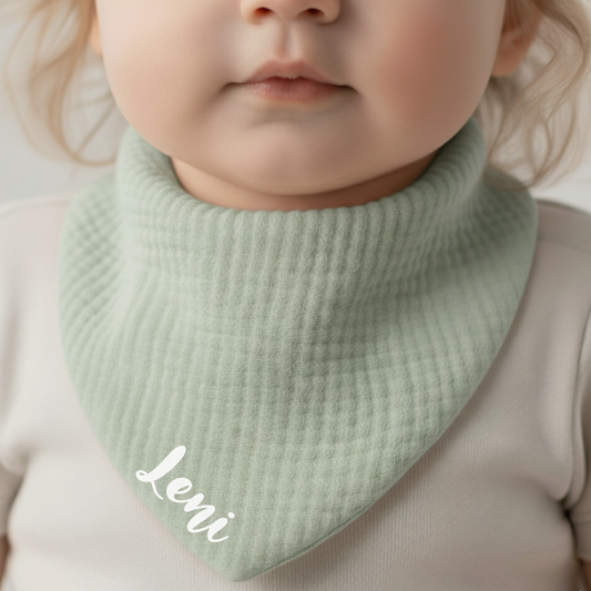 Personalisiertes Musselin-Halstuch für Babys