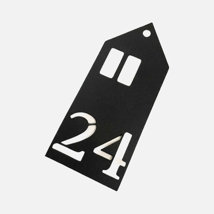 DIY Adventskalender Anhänger, Häuser | 24 Geschenkanhänger