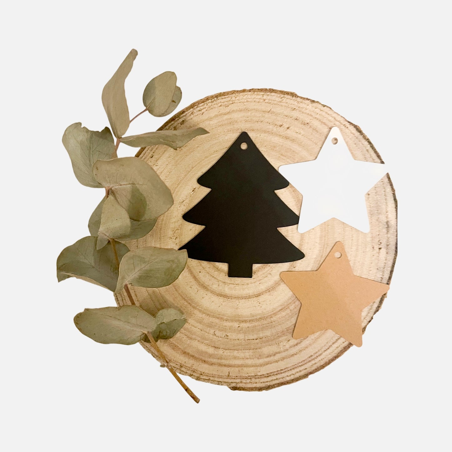 Geschenk Anhänger Set für Weihnachtsgeschenke, Tannenbaum & Stern | Geschenkverpackung Weihnachten