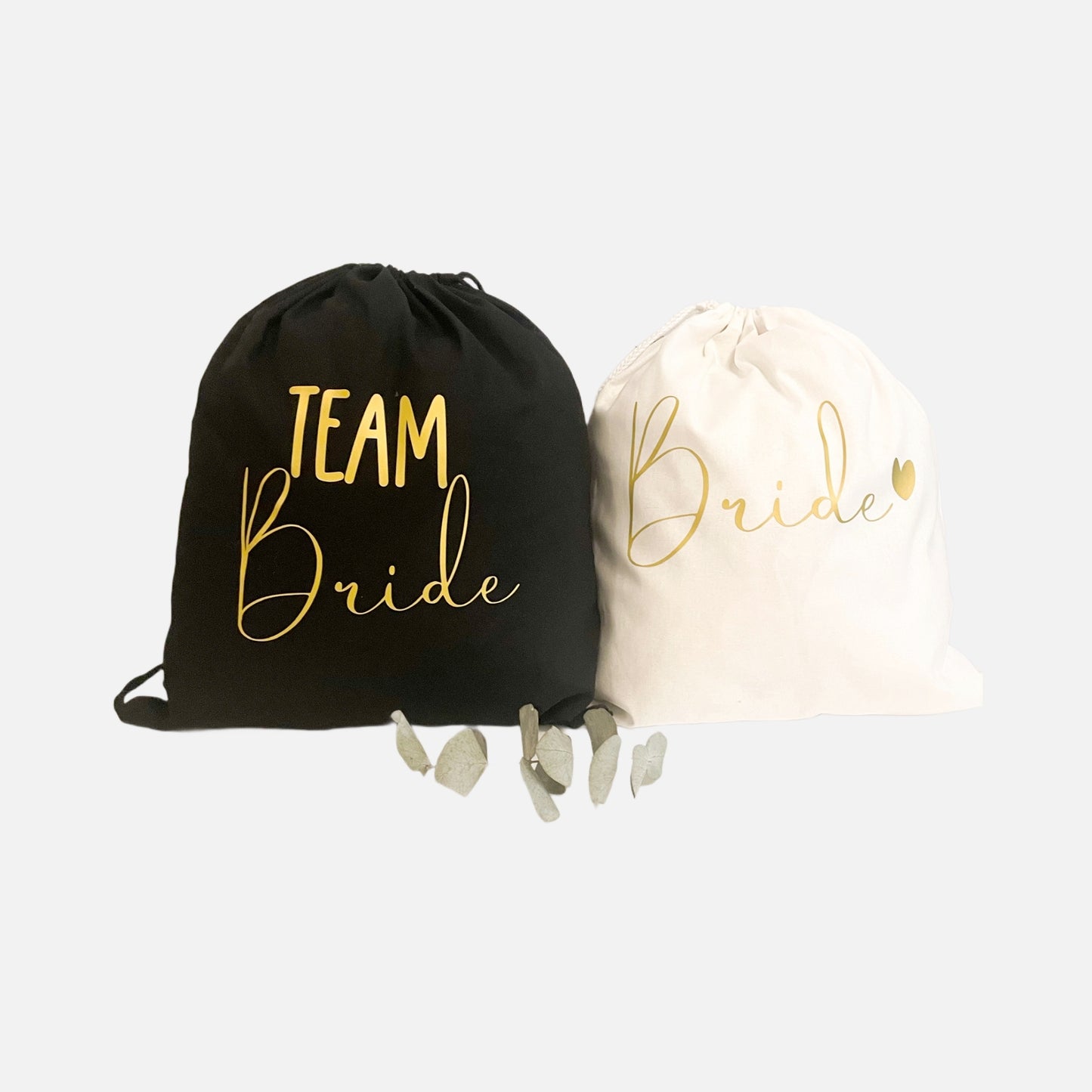 JGA Turnbeutel Jutebeutel Team Braut/Team Bride Junggesellinnenabschied