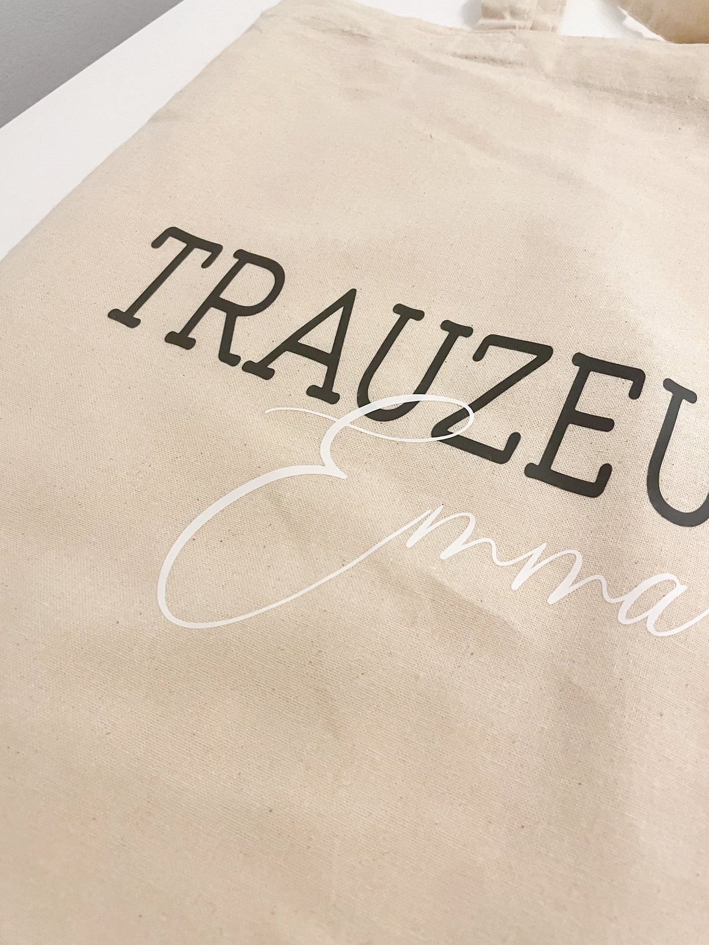 Jutetasche Trauzeugin personalisiert mit Namen | Geschenk, um deine Trauzeugin zu fragen | Tragetasche „Willst du meine Trauzeugin sein“