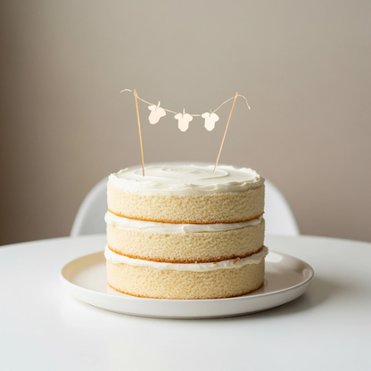 Caketopper Baby Body Girlande, Babyparty