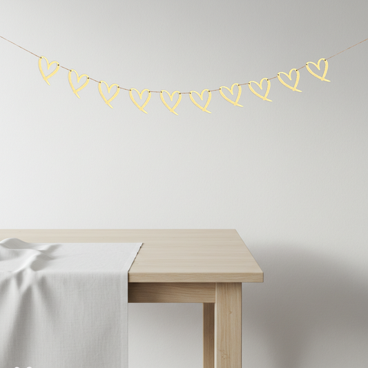 Herz Girlande Herzchen Junggesellinnenabschied Verlobung Babyparty Geburtstag Dekoration