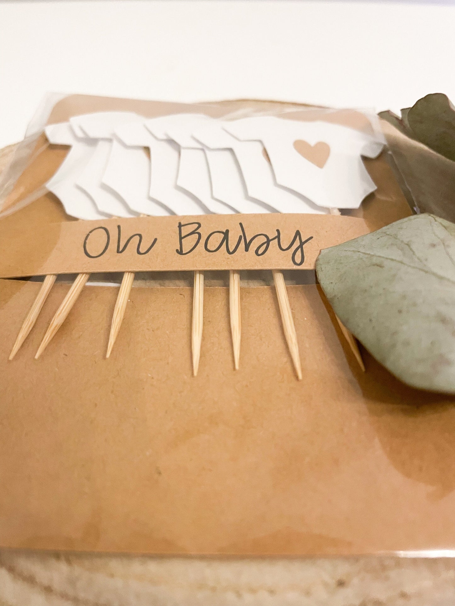 Mini Caketopper für Babyparty, Muffindeko